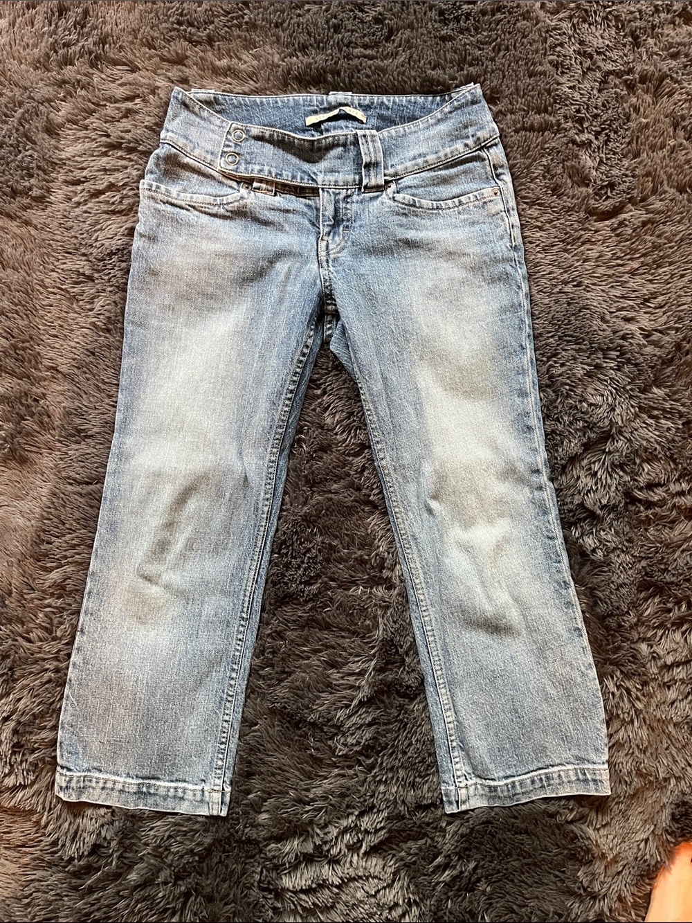 Sergio Valente Light Blue Cropped/Capri length Straight Jeans
